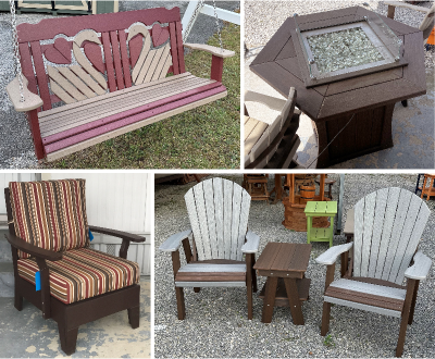 Patio Furniture at Pine Creek Structures of Roanoke VA