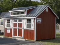 10x16 Cape Cod Style Storage Shed with metal roof and Cape Dormer from Pine Creek Structures